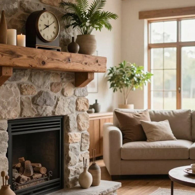 Stone Fireplace Styling Done Right Rustic Modern Living