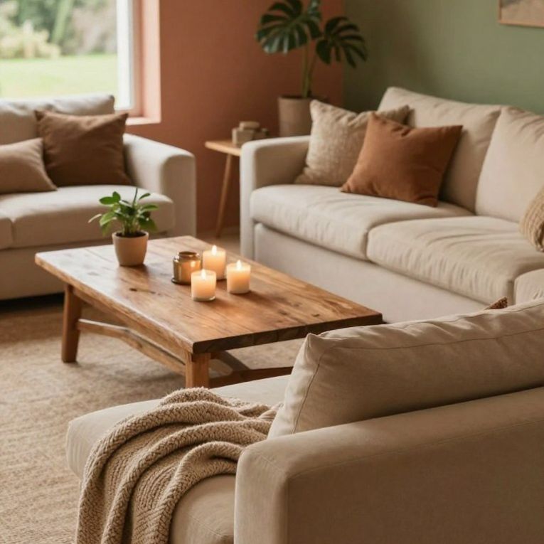 23 Best Warm Earthy Living Room Ideas for a Calm Cozy Vibe