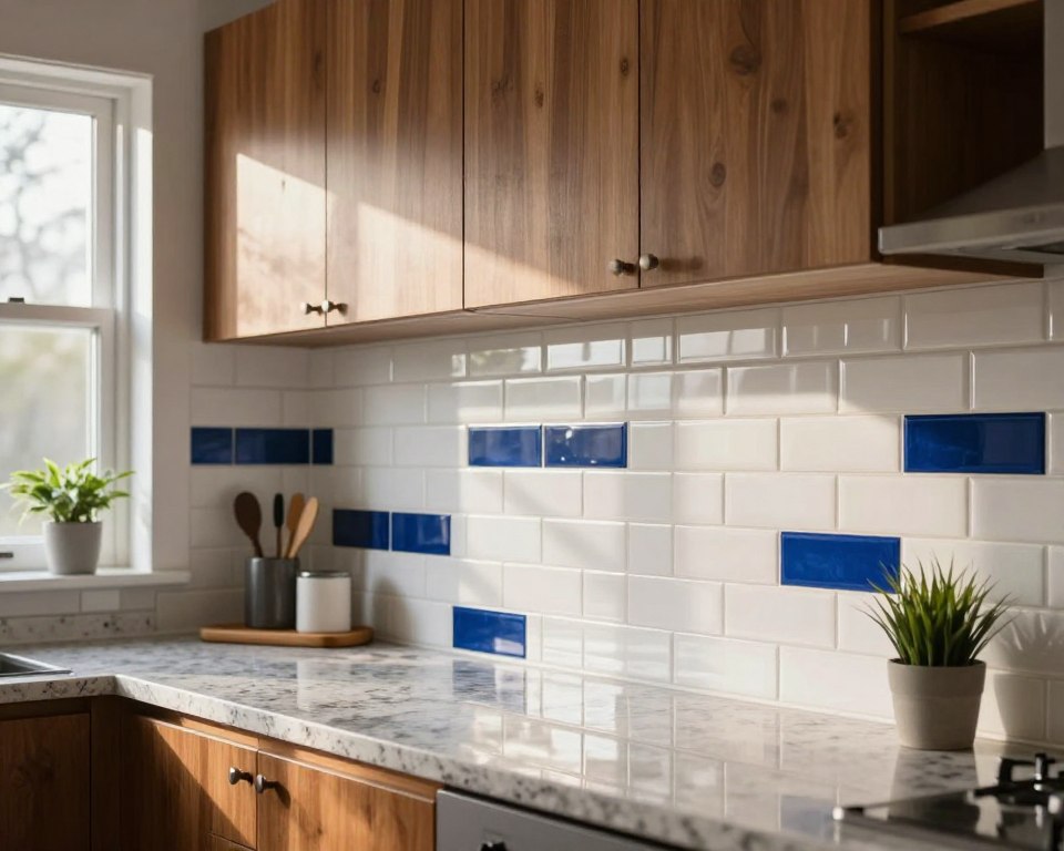 Stylish kitchen backsplash